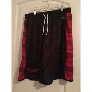 Brand Logo Men's Graphic Print Reversible Shorts Size XL Multicolor